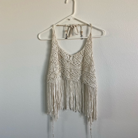 Boho backless Tie Top - Picture 4 of 6